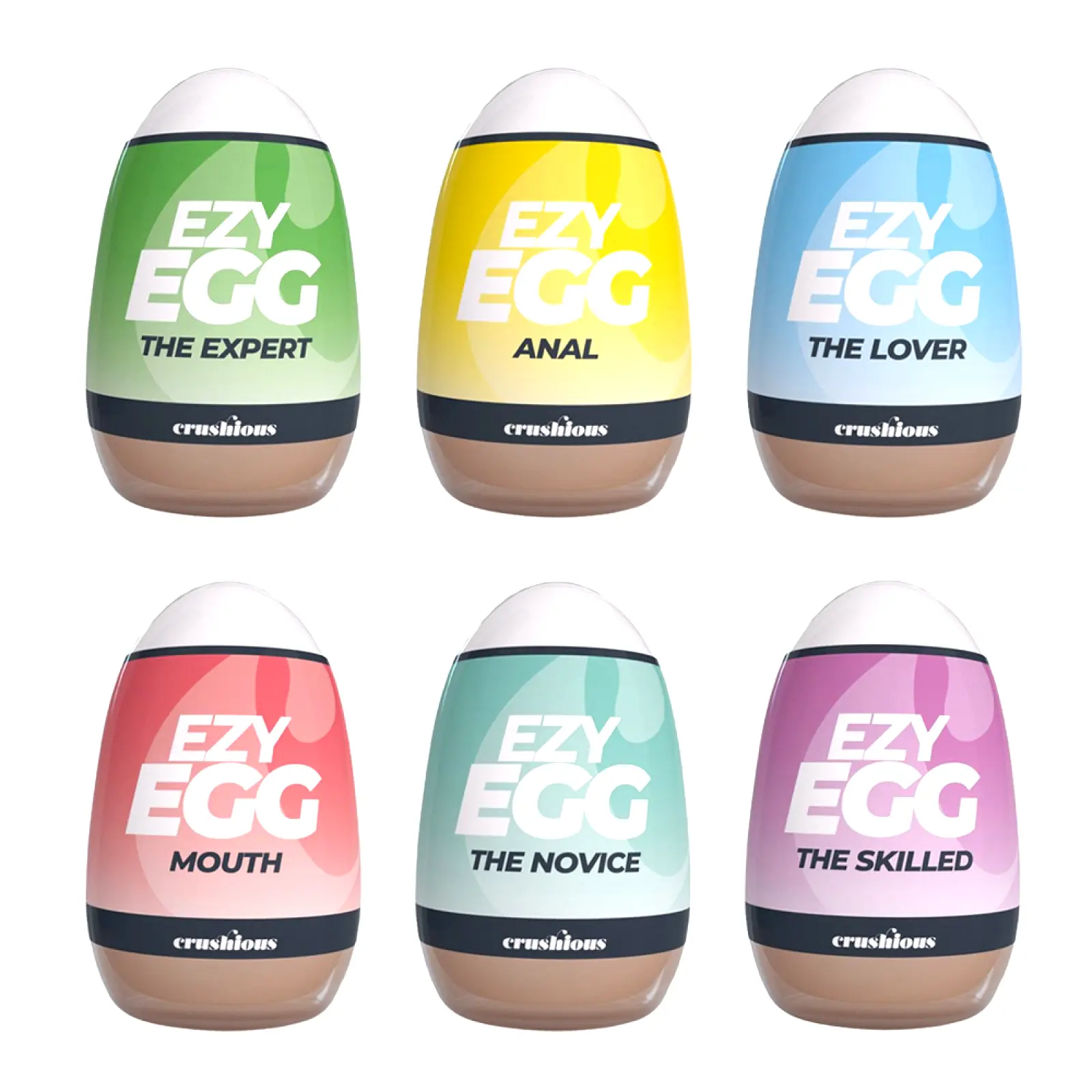 Ezy Egg Sada masturbátorů 6 ks Ezy Egg Sada masturbátorů 6 ks