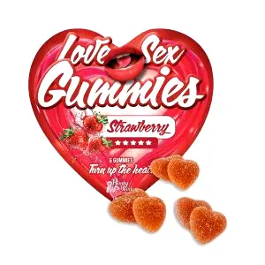 Love Sex Gummies - Strawberry 6 ks (doplněk stravy)