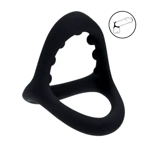 Levelz Soft Bead Grip erekční kroužek černý