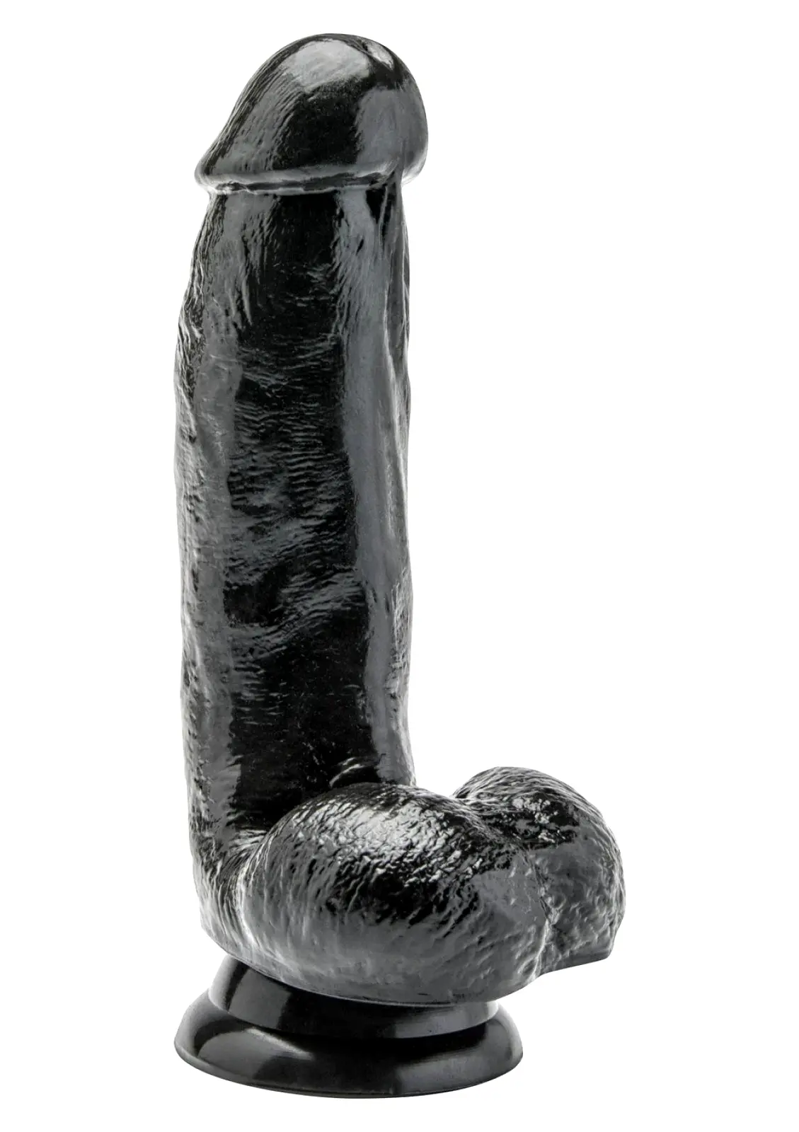 Get Real Dildo s varlaty 15 cm - černé Get Real Dildo s varlaty 15 cm - černé