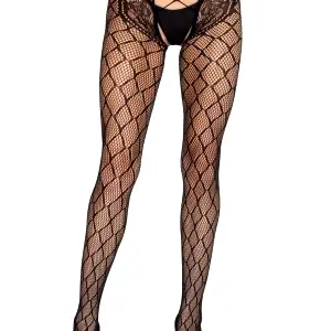 Leg Avenue Net Tights punčocháče - černé