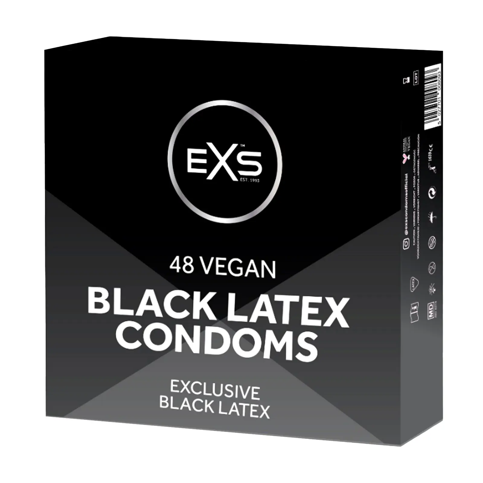 EXS Black Latex kondomy 48 ks EXS Black Latex kondomy 48 ks