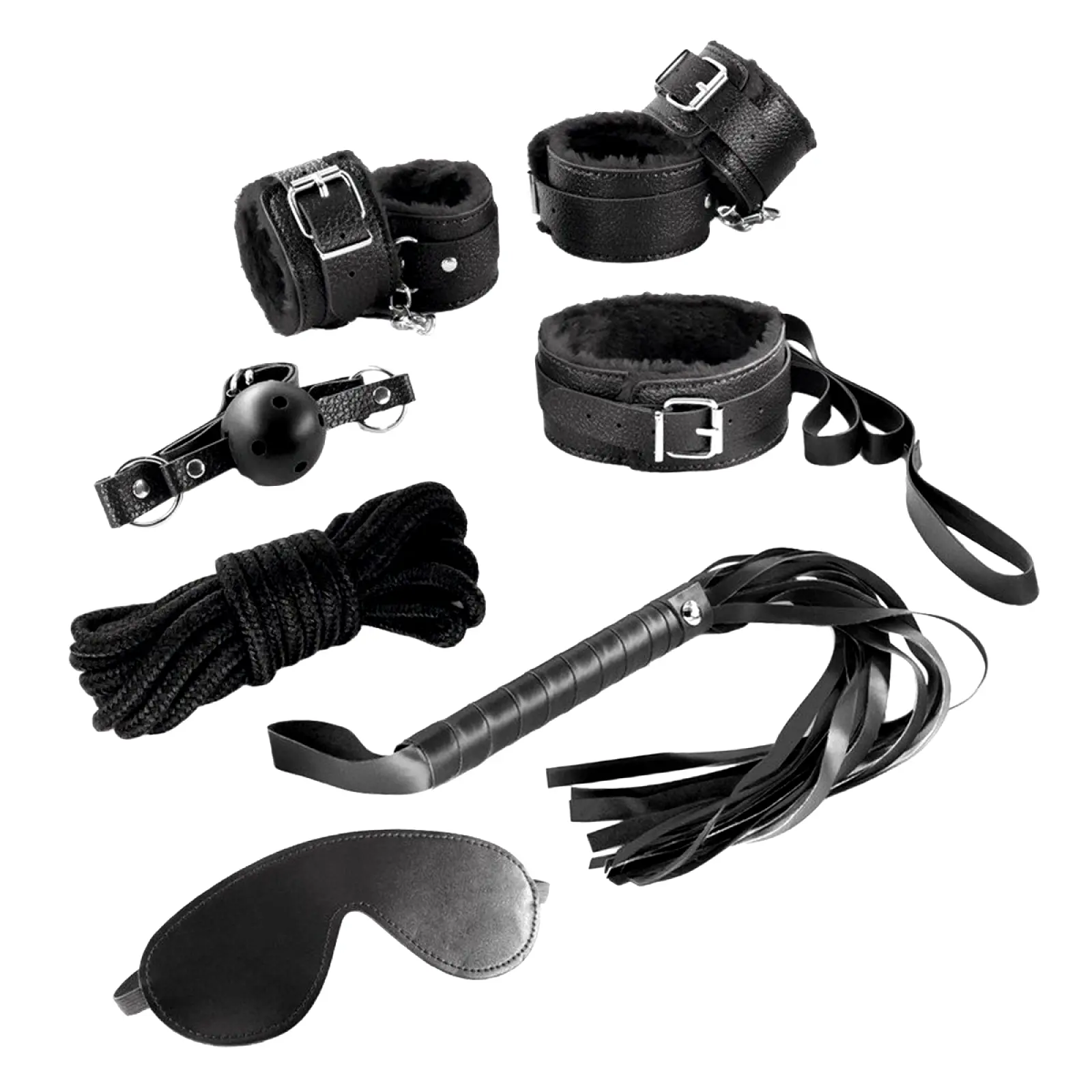 Crushious BDSM set 8 ks - černý Crushious BDSM set 8 ks - černý