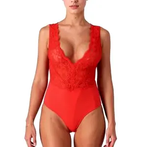 Passion EVALIE body - červené XL
