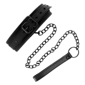 Kink Model 1 obojek s vodítkem neoprénový černý