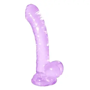 Hudini realistické dildo s přísavkou 18 cm fialové