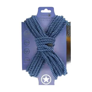 Ouch! Bondážní lano polyester-bavlna 10 m modré
