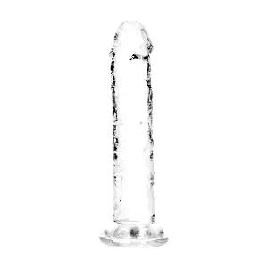 Realrock gelové dildo s přísavkou 13 cm transparentní