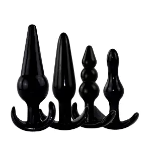 BASIC X Harley set análnych kolíkov 4 ks čierne