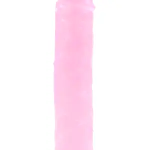 BASIC X Perry gélové dildo s prísavkou ružové veľ. M