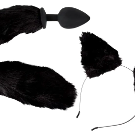 Bad Kitty Pet Play Ouška a anální kolík s ocasem