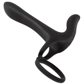 Black Velvets Párový vibrátor rozširujúci penis