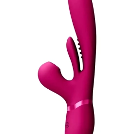 VIVE Kura G-Spot Vibrátor so stimuláciou klitorisu – ružový