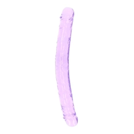 Realrock Obojstranné dildo 34 cm – fialové