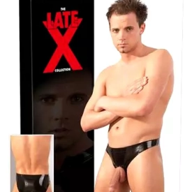 LateX Latexové slipy s otvorom pre penis S-L