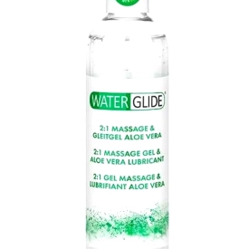 Waterglide Masážny a lubrikačný gél 2 v 1 Aloe Vera 300 ml