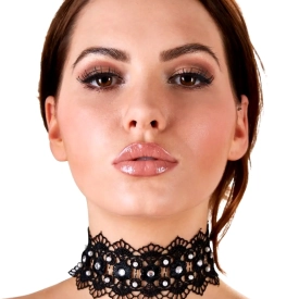 Cottelli Accessoires Choker Čipkový obojok
