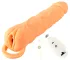 Nature Skin 2v1 Vibrační návlek na penis a masturbátor 24 cm