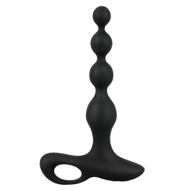 Black Velvets vibrační anální korále černé