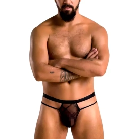 Passion MEN 029 Pánske tangá Collin čierne: XXL/XXXL