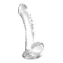 Hudini realistické dildo s přísavkou 18 cm transparentní