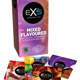 EXS Mixed Flavored Kondómy 12 ks