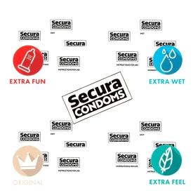 Secura Sada kondomů 20 ks