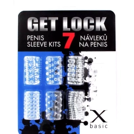 BASIC X sada návlekov na penis 7 ks transparentné