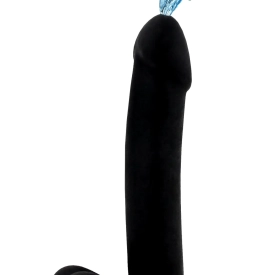 BASIC X AMADEO STRIEKAJÚCE DILDO ČIERNE