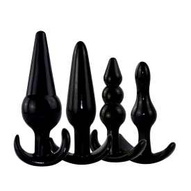 BASIC X Harley set análnych kolíkov 4 ks čierne