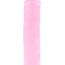 BASIC X Perry gélové dildo s prísavkou ružové veľ. M