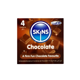 SKINS kondomy Chocolate 4 ks