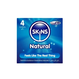 SKINS kondomy Natural 4 ks