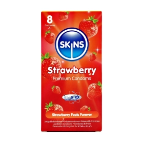 SKINS kondomy Strawberry 8 ks