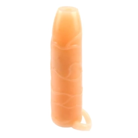 SuperMe návlek na penis s otvorenou špičkou telový