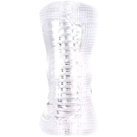 Clear Jack obojstranný masturbátor transparentný