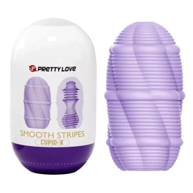 Pretty Love Smooth Stripes Cupid-X Masturbator Egg