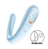 Satisfyer Double classic párový vibrátor – modrý