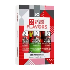 JO H2O TRI ME Flavors sada 3ks ochutených lubrikačných gélov