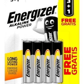 Energizer Alkaline Power – Mikrotužkové batérie AAA/4 3+1 zdarma