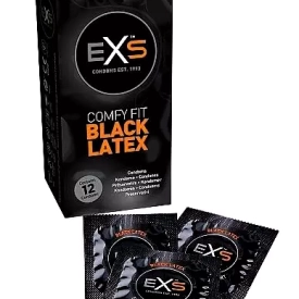 EXS KONDÓMY ČIERNY LATEX 12 KS
