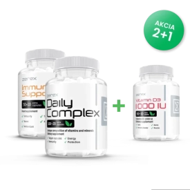 Zerex Podpora imunity + Daily Complex + Vit. D 120 + 60 + 60