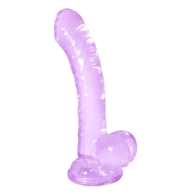 Hudini realistické dildo s přísavkou 18 cm fialové