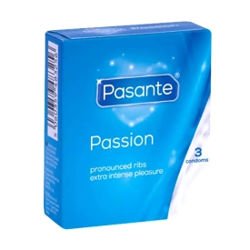 Pasante kondómy Passion – Ribbed 3 ks