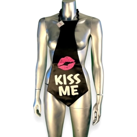 Kiss me XXL kravata – černá