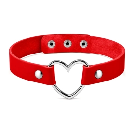 Kinky Pleasure Punk style choker Red