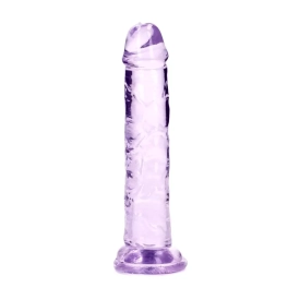 Realrock Realistické dildo s prísavkou 15,5 cm – fialové