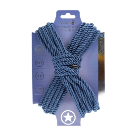 Ouch! Bondážní lano polyester-bavlna 10 m modré