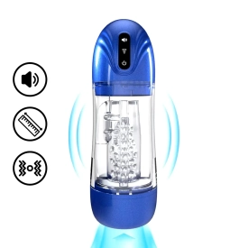 Pumped SonicPull Vibračný masturbátor s vákuovou stimuláciou Mettalic Blue
