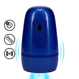 Pumped Pulsar Vibrační masturbátor s podtlakovou stimulací – modrý